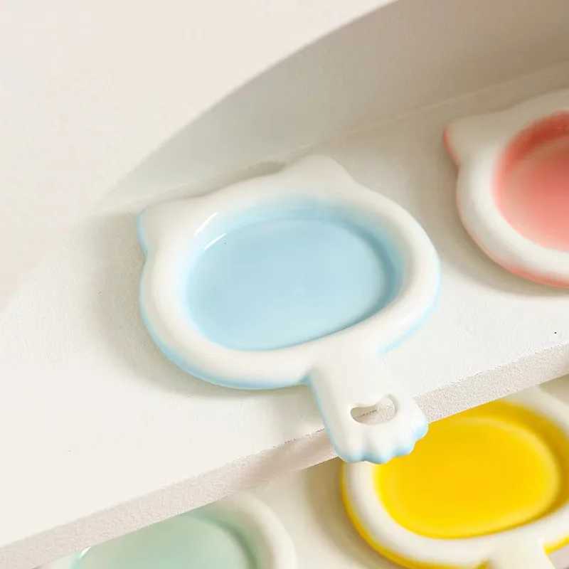 Ceramic Cat Bowl Cat Dog Water Bowl Antitip Neck Support with Handle Food Bowl Dog Food Bowl Pet Products Cat Supplies C251009