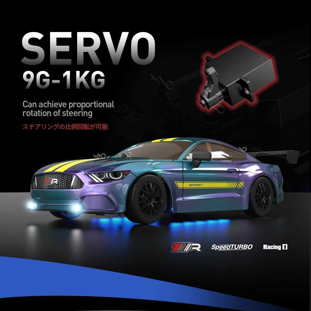 116 24G 4WD RC Toy Car Model 8100 HighSpeed Drift LED Lights Electric Racing Rechargeable Kids GiftT251010