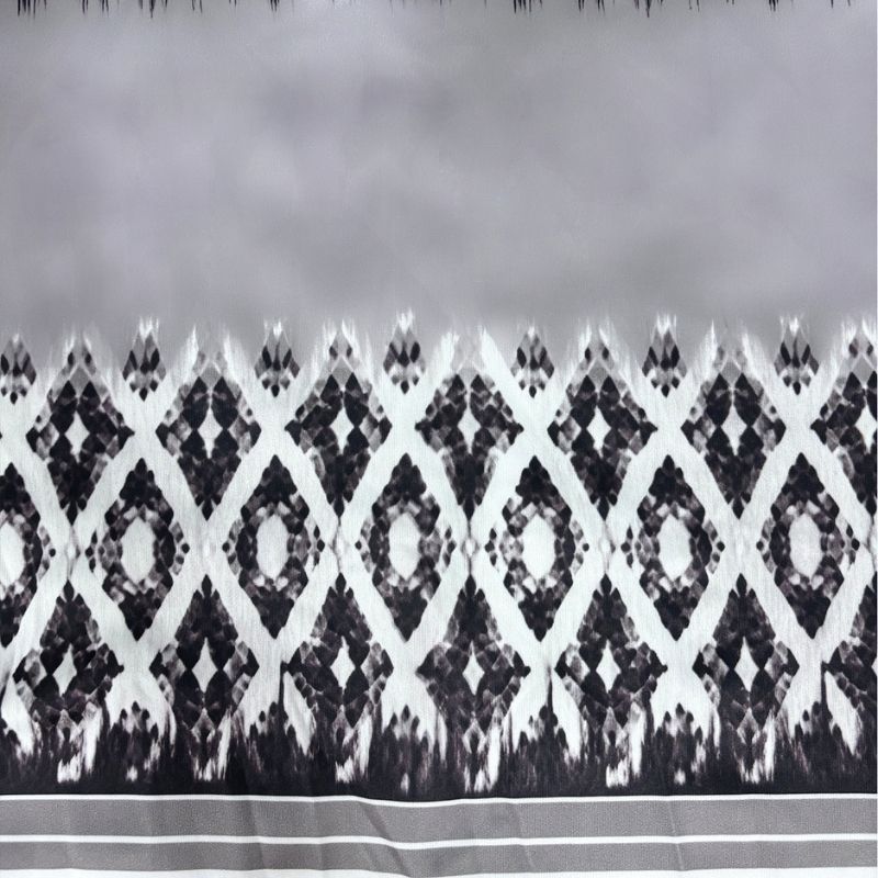 Women's Autumn Winter New Floral Printed Crew Neck Long - Sleeve Dress - Versatile Commute Dress-CF56275