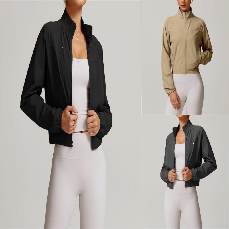 2025 Women's Yoga Jackets, Sports Coats, Sweatshirts, Windproof Yoga Clothes, Quick-Drying Long-Sleeve Tops, Yoga Leggings, Zip-Up Fitness Cardigans, Yoga Sets