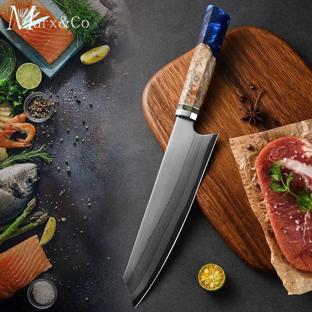 Kitchen knives Japanese Kiritsuke Knife 7 Layer Steel Damascus Chef Knife 8Inch Professional Japanese Knife with Gift Box cleaver Sashimi knife Y25101