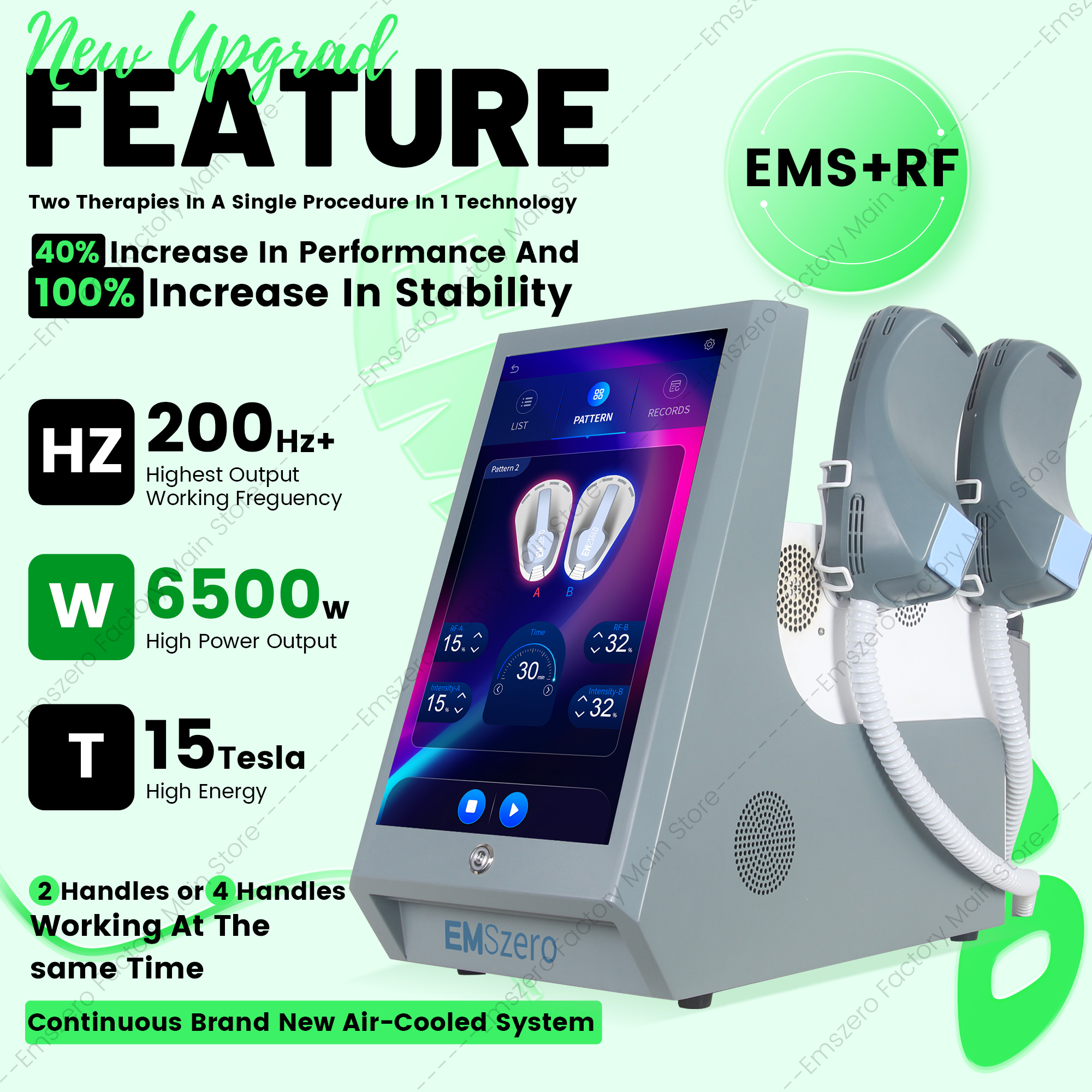 Non-Invasive EMS Body Sculpting Machine EMSZERO HI-emt 200HZ Fat Burning Improve Body Shape Build Abs Professional Spa Beauty Equipment