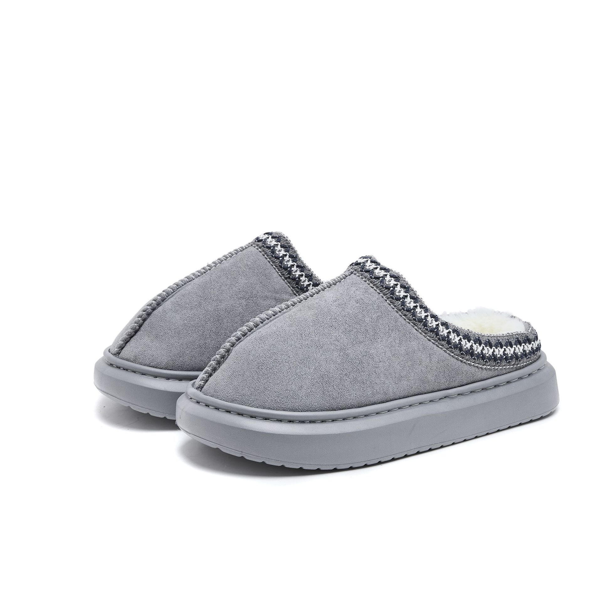 Slippers Fashion Fluffy Platform For Women 2025 Winter Plush Warm Cotton Shoes Woman Comfort Non Slip Unisex Home free shipping