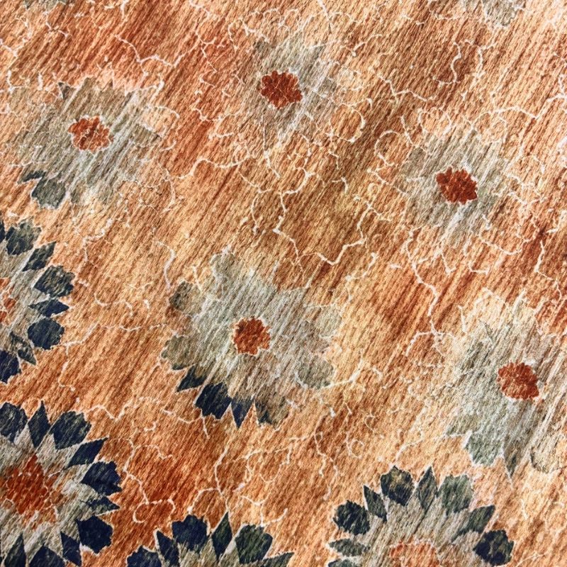 Women's Autumn New Fashion Casual Floral Print V - Neck Long - Sleeve T - Shirt-CF56242