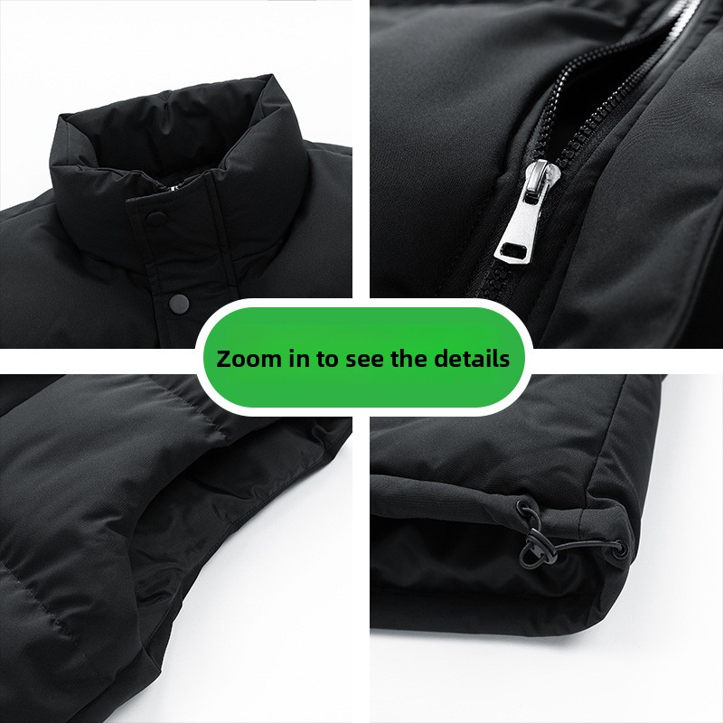 M-8XL large size stand collar winter thick cotton vest unisex same style cotton jacket waistcoat