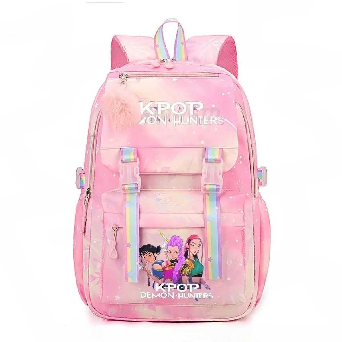 Miniso KPop Demon Hunters Daily Bagpack Hot Movie Print Backpacks for Girl Boy KPop Fashion Casual Students School Backpack Z251010