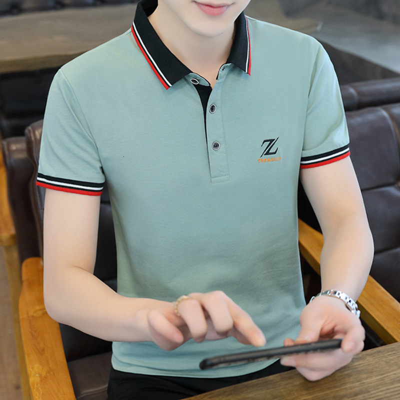 Designer Hoodie Summer Collar T-shirt Men's Short Sleeve Polo Shirt Pure Cotton Designer Shirt Youth Business Casual Collared Half Sleeve Trendy Versatile