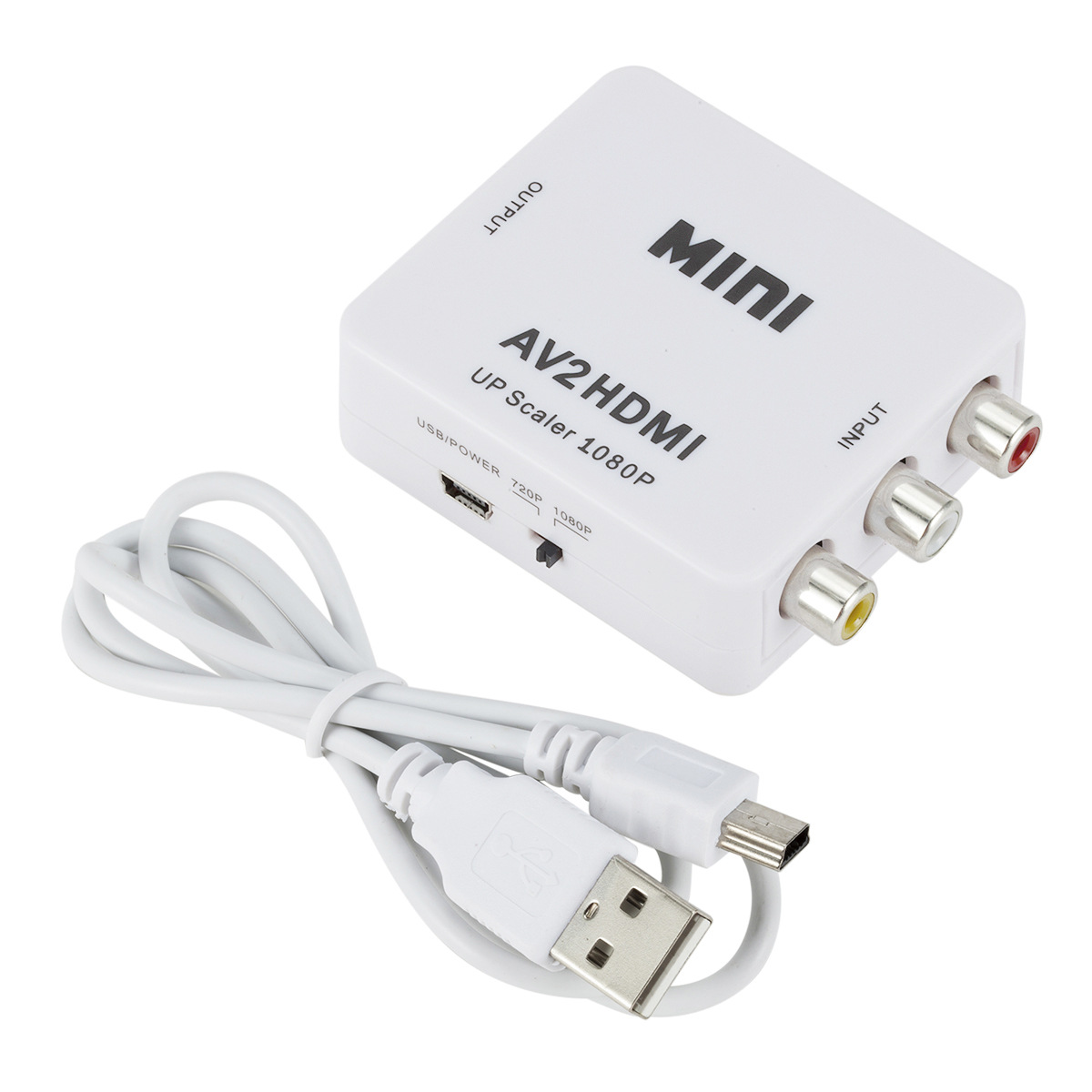 Manufacturer-supplied AV to HDMI converter mini AV to HDTV high-definition video converter AV2HDMI
