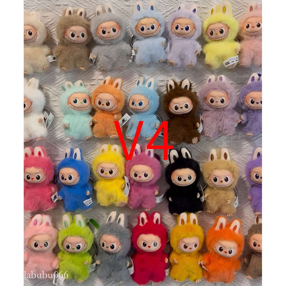 LaBuBu doll V4 V3 V2 V1 Monsters labubu Into Energy SeriesBlind Box Kawaii Figure Face doll clothesDoll Keychain Decor Gift blind bag with box a15