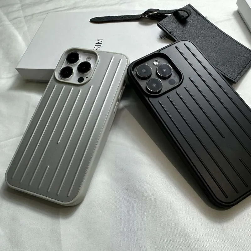 NEW 2025 Top-quality Suitcase Designer Fashion Phone Case for Apple iPhone 16 Pro Max 15 14 Polycarbonate Aluminum Alloy MagSafe Weave Back Cover Coque Funda Titanium