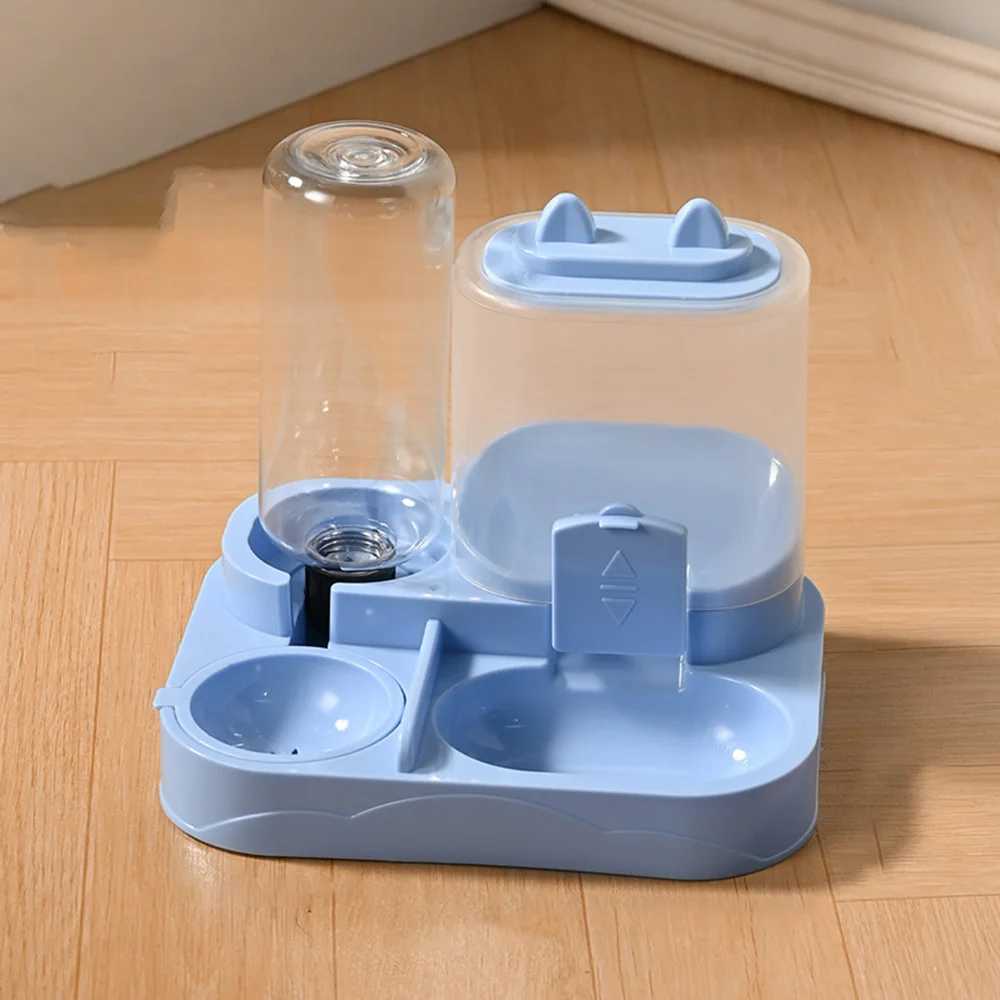 Automatic Pet Bowl for Cats 2in1 Feeder Water Dispenser NonSlip Cat Bowl Suitable for Cats Small Dogs C251009