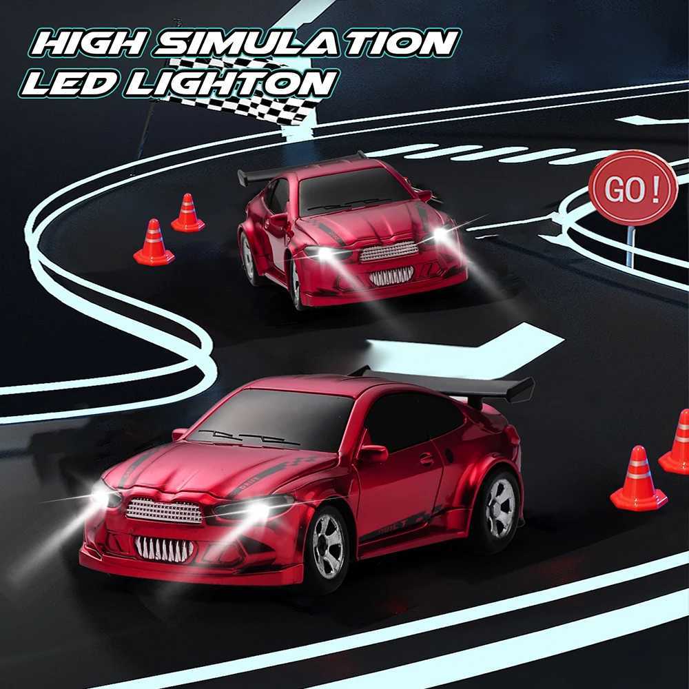 KF20 164 RC Drift Car 24G HighSpeed Turbo Racing Car FourWheel Mini Desktop Remote Control Car Electric Toy Children GiftsT251010