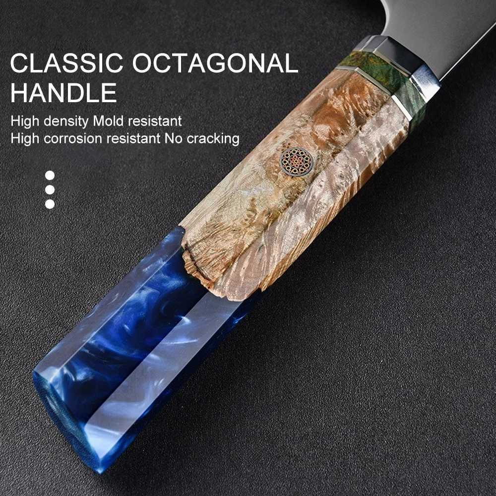 Kitchen knives Japanese Kiritsuke Knife 7 Layer Steel Damascus Chef Knife 8Inch Professional Japanese Knife with Gift Box cleaver Sashimi knife Y25101