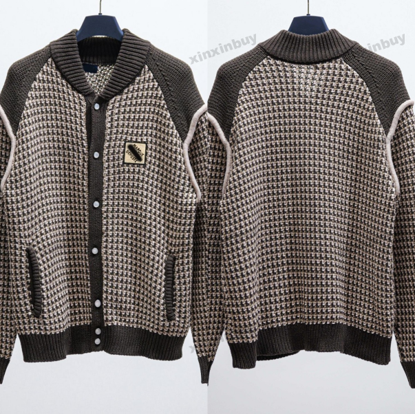 xinxinbuy Designer Sweater Hoodie Men Women cardigan jacquard embroidery cotton Long Sleeve Man Paris white blue black red Purple S-XL