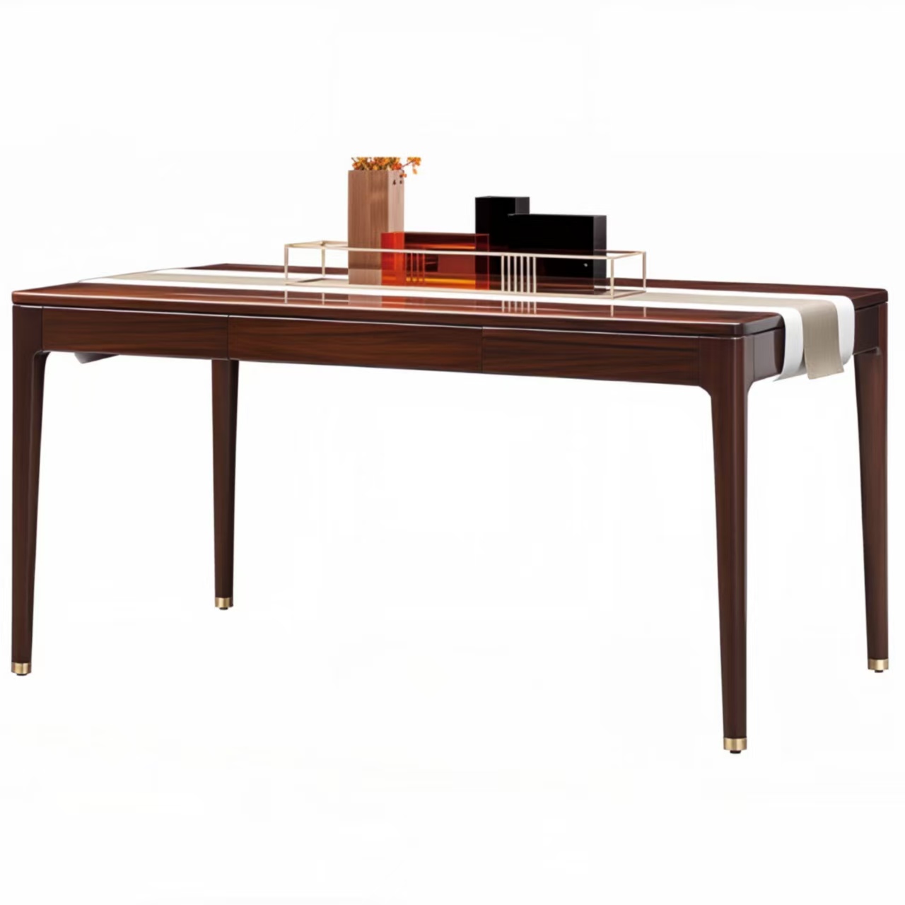 Zhong zhixin Chinese-style dining table and chairs/High-end solid woodfurniture/pure natureguarantees quality of life.