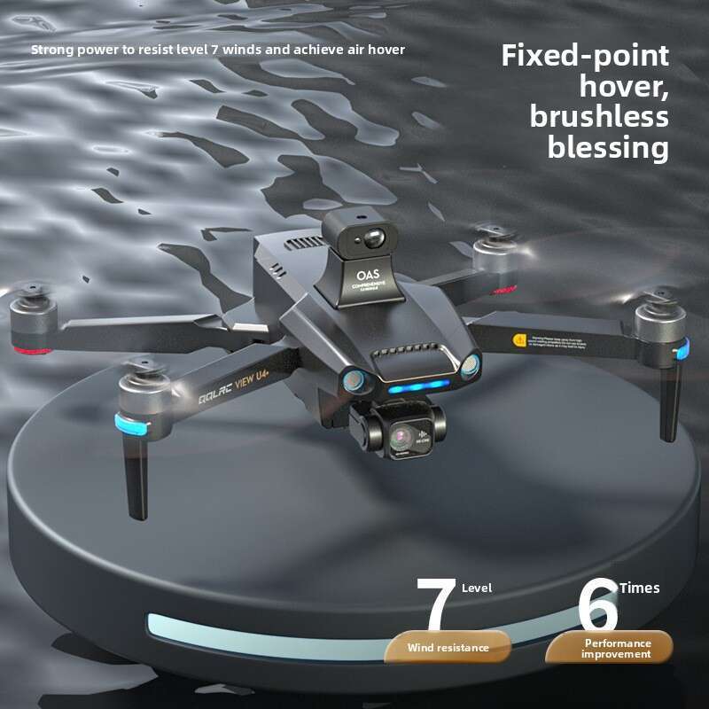 Camera Drone U4gps Laser Obstacle Avoidance Three-Axis Gimbal Long-Distance 5Km Brushless Drone 4K HD Model Aircraft Toys