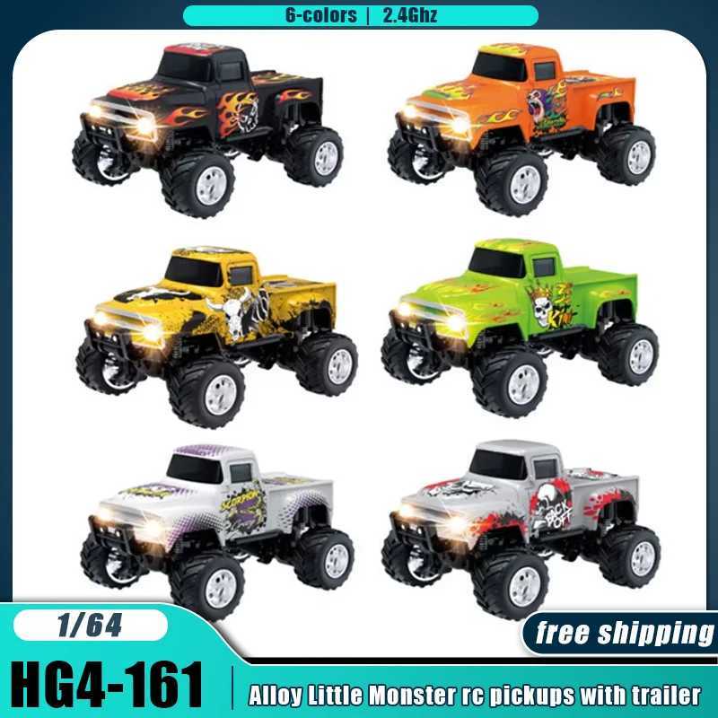 Little Monster 164 Rc Car Mini 24Ghz Remote Control Cars with Cool Spray Painting Pattern Rc Offroad Vehicle Boys Toys GiftsT251010