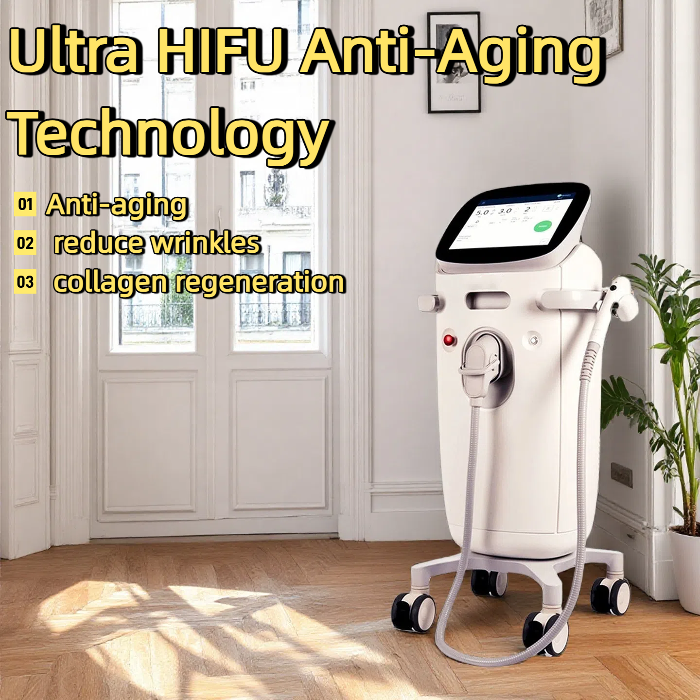 Hot Ultra HIFU Anti-Aging Technology Anti-aging Reduces Wrinkles And Stimulates Collagen Regeneration Efficient And non-invasive Facial Contouring Equ