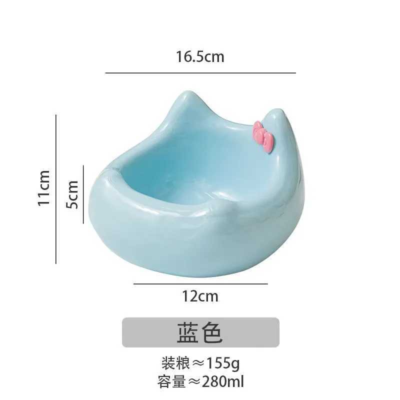 Ceramic Pet Bowl Set Cute Sofa Shaped Cat Food Water Dish with Wide Rim TipProof Dog Bowl for NonSpill Feeding Elegant Feeder C251009