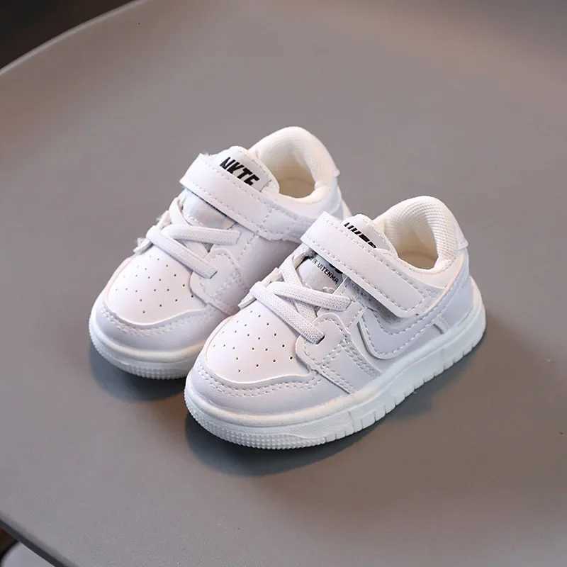 Fashion Little White Shoes Light Casual Shoes Baby Rubber Sole Anti Slip Shoes Sneakers Running Shoes Student Shoes Boys Girls W251010