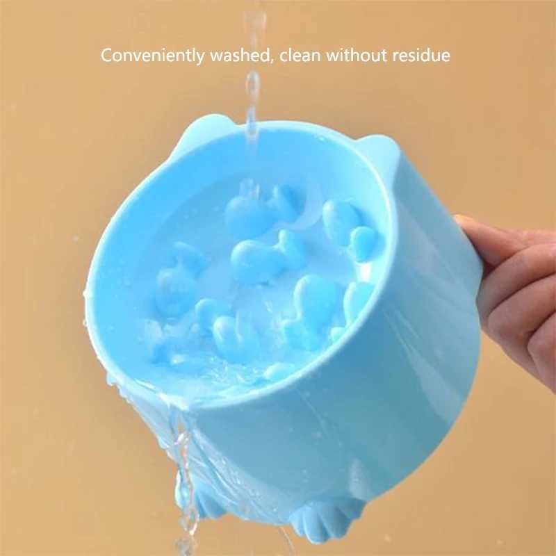 Cat slow food bowl small cat and dog antichoking bowl neck protection design cat and dog feeding device pet supplies C251009