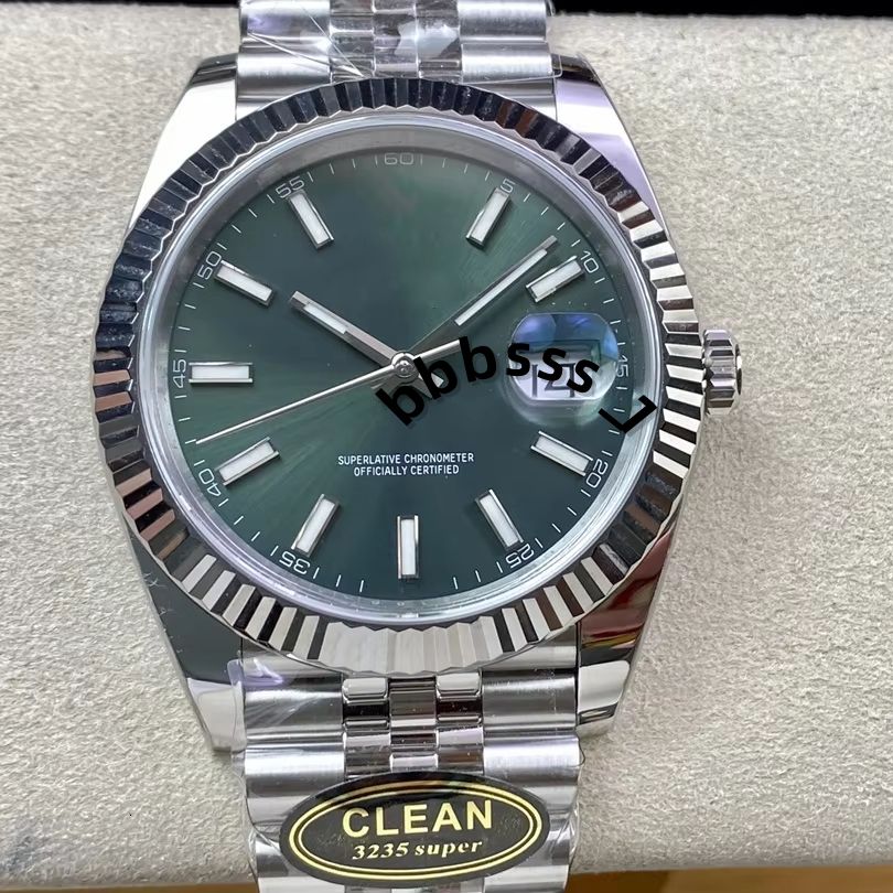 Best Quality Factory Mechanical Luxury Watch 41mm Clean 904l Steel ETA 3235 Movement 126334 Diver Mint Green Watch Jubilee Strap