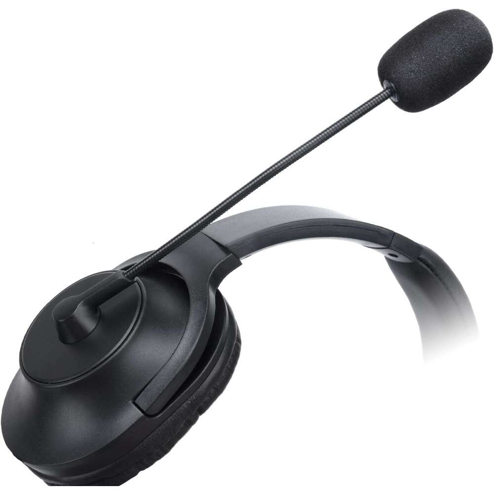 Ptt Two-way Radio Single-sided Earcup Boom Microphone Headset for Midland Walkie Talkie