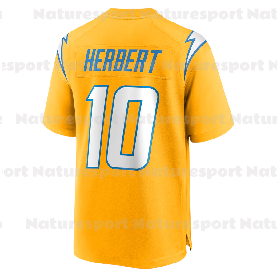 Custom 2025 Alternate football jerseys Ladd 15 McConkey Justin Herbert Derwin James Jr. Quentin Johnston Joe Alt