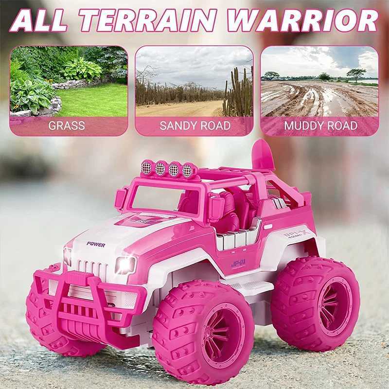 RC Toys Girls Gift Pink Gifts RC CARS Toy Climbing Car Remote Controlled Off Road Vehicle Children Toy Car Christmas GiftT251010