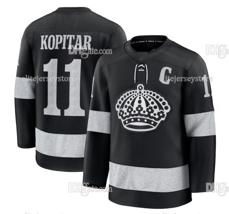 Personalized Custom 2025-26 Crown Third Jersey Anze Kopitar Drew Doughty Phillip Danault Kevin Fiala Trevor Moore Quinton Byfield Adrian Kempe Men
