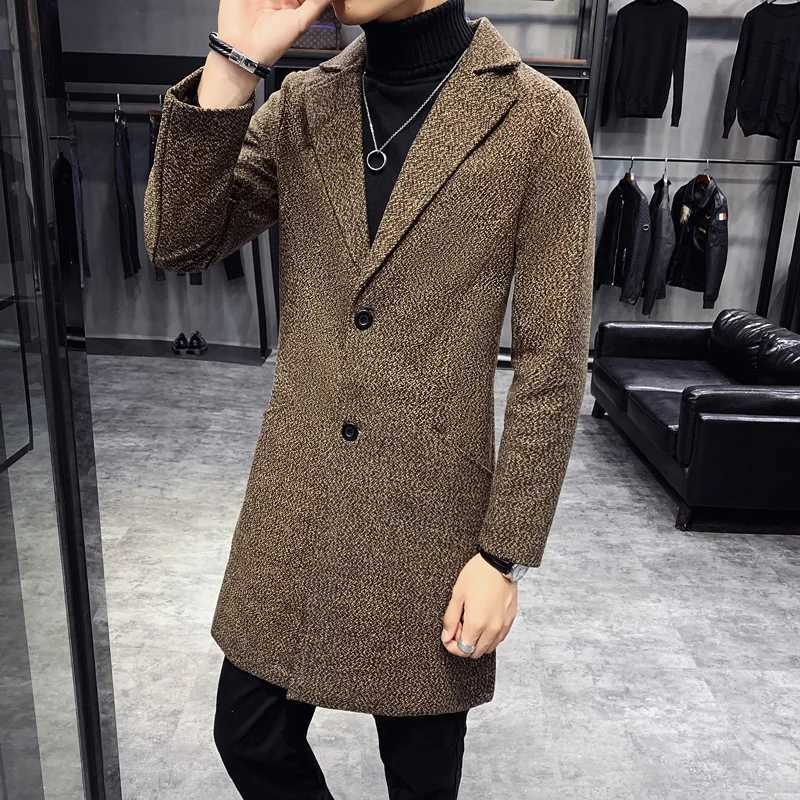 2024 Winter new arrival mens fashion wool coat casual warm trench coat high quality jacket men Windbreakers Male size M-5XLT251125