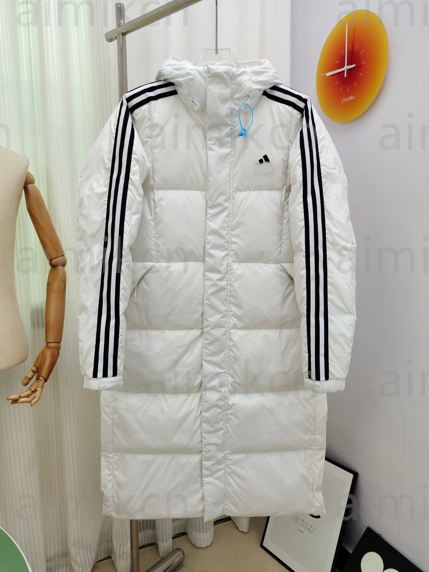 Designer men down jacket winter fashion sports warm long jacket coat classic casual printed warm down jacket couple style size S-XL