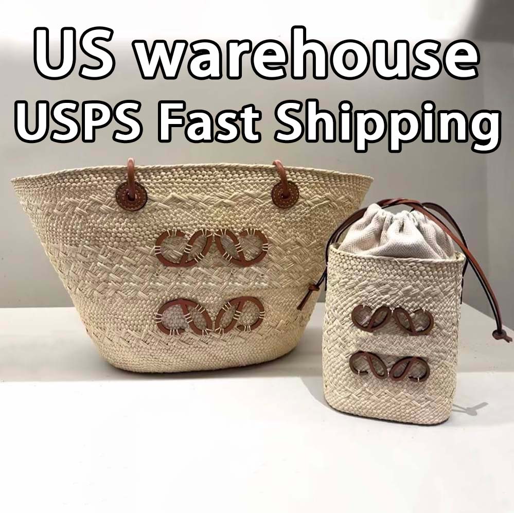 Designer Bags Luxury Bags Shoulder Bags Tote Handbags Ladies Large Capacity Shopping Bags Beach Bags Handmade Woven Embossed Plants Basket Straw Bags