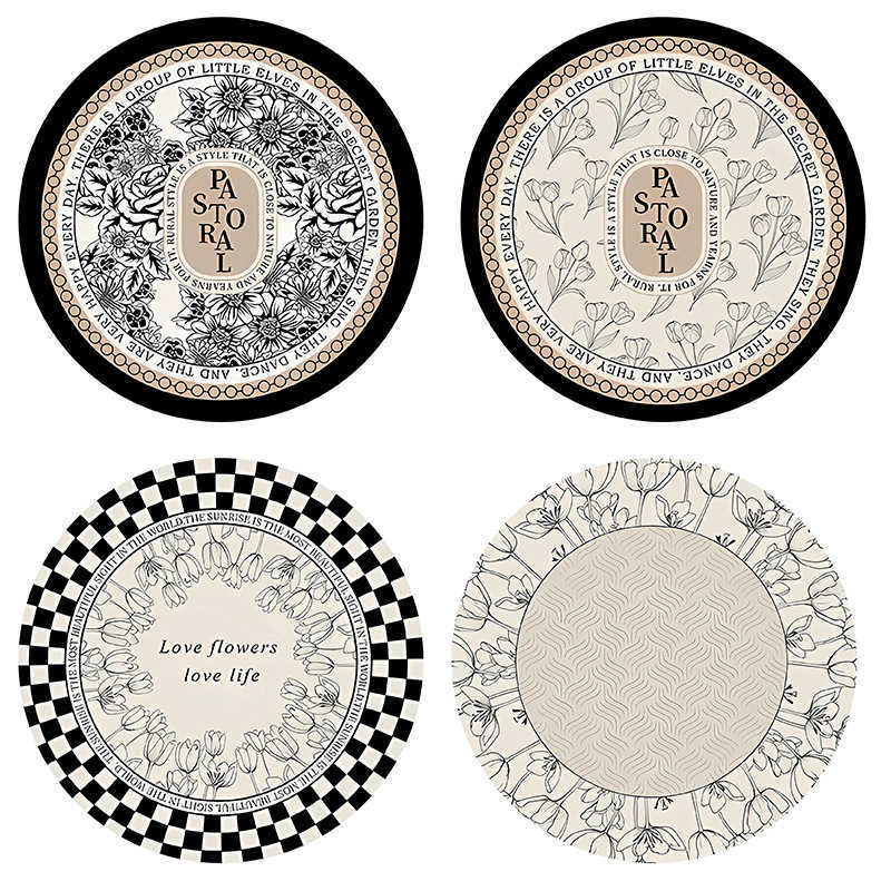 Dining Plate Mat Windproof Heat Resistant Insulation Mat Water Absorbent Diatomaceous Earth Tea Cup Coffee Cup Mat Dish Mat C251010