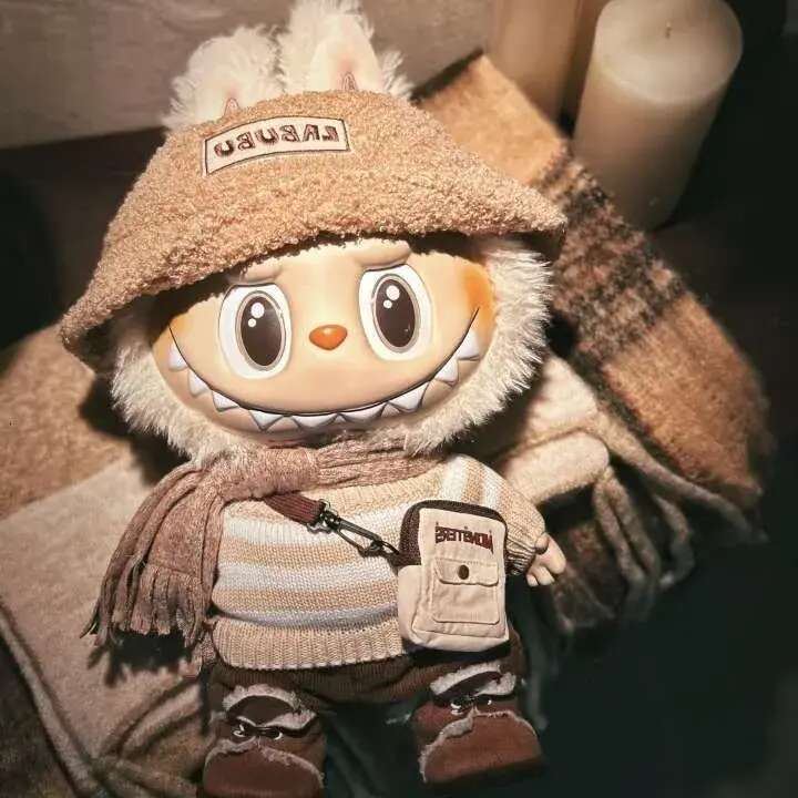 Big Labubu 38Cm THE MONSTERS DRESS BE LATTE Vinyl Plush Doll 3Rd Generation For Gifts