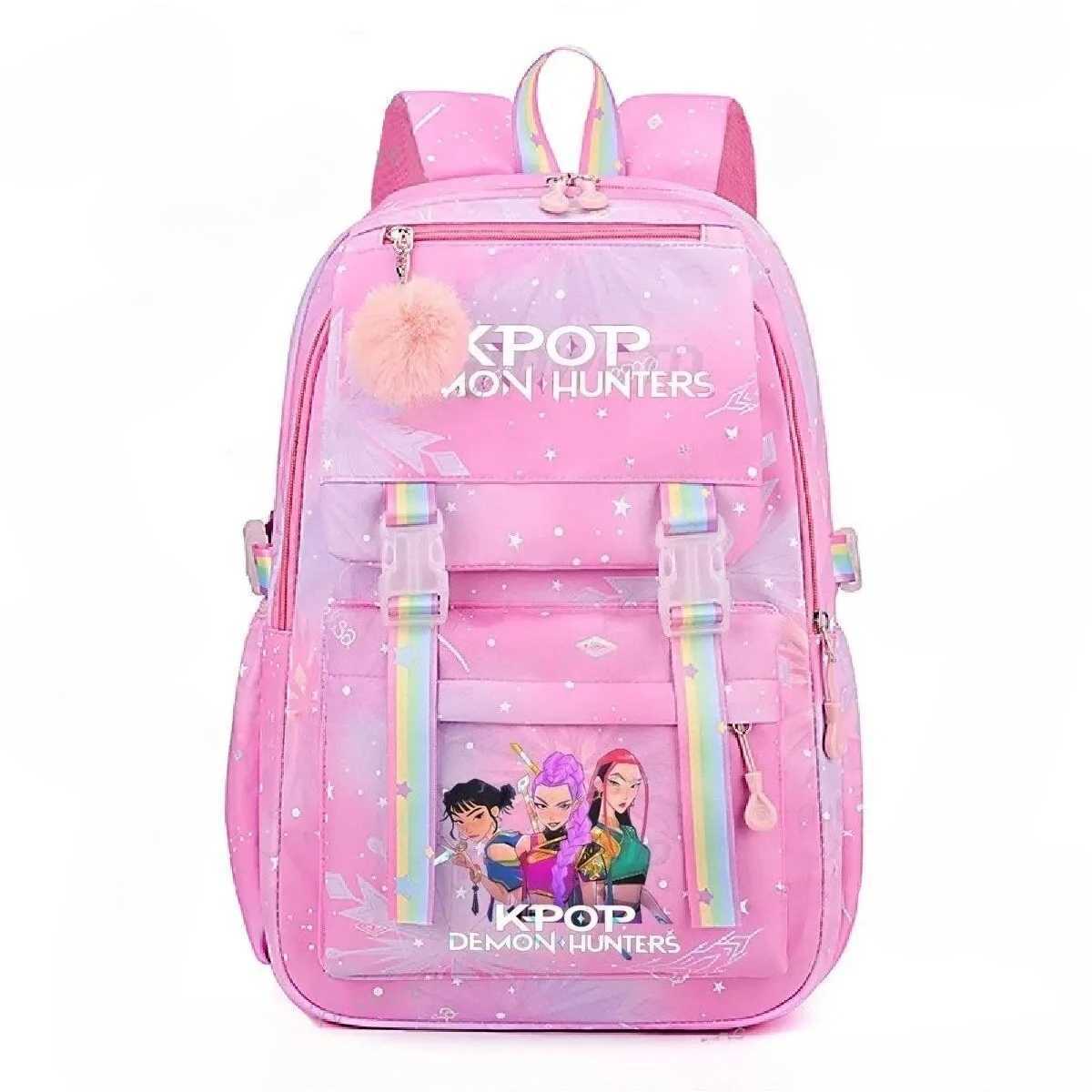 Miniso KPop Demon Hunters Daily Bagpack Hot Movie Print Backpacks for Girl Boy KPop Fashion Casual Students School Backpack Z251010