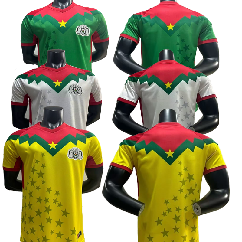 25 26 Burkina Faso National Team Football Jersey Nasser Deguiga Adamo Nagalo Ousseni Buda Home and Away Third Football Shirt Short Sleeve Uniform 2025 2026 Fans