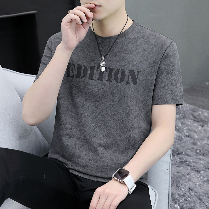 Men's Short Sleeve T-shirt 2025 Summer High-end European Style Round Designer Hoodie Neck Designer Shirt Top Retro Casual Versatile Half Sleeve Tee Shirt