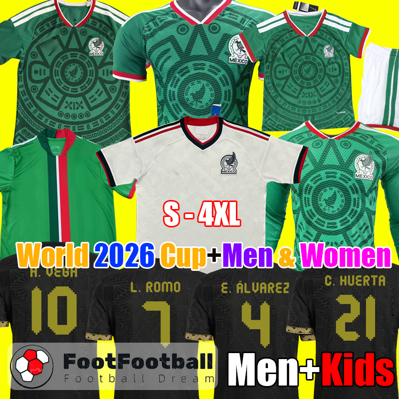 S-4XL 2025 Gold Cup copa America Mexico jersey 2026 VEGA RAUL CHICHARITO H.LOZANO 24 25 26 football shirts soccer jerseys football shirt CHICHARITO LOZANO Men kids sets