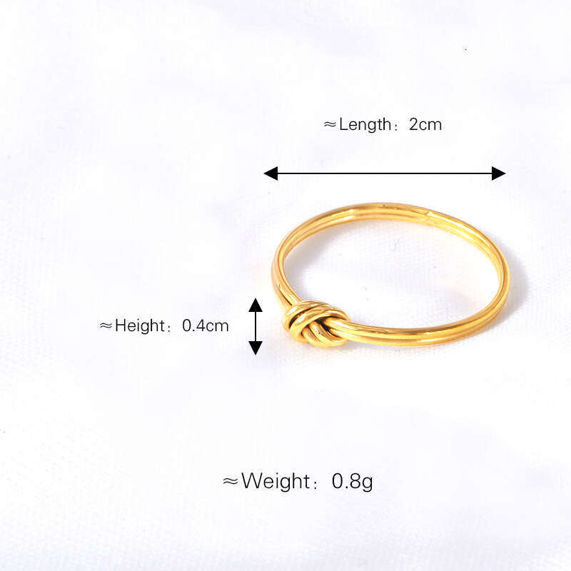 Ring Designer Luxury knot rings jewelry for Men and Women Titanium Steel plated with 18K gold US 6-9 Simple Fashion Festival vacation gifts