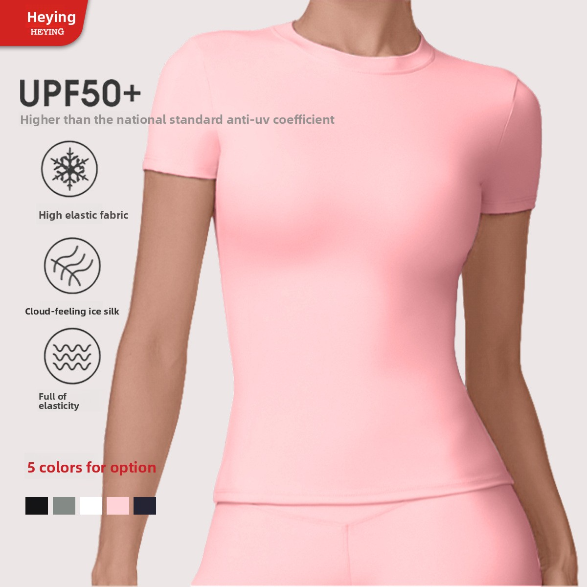 Yoga Outfit Women's Summer Bare-Feel Gym Short Sleeve T-Shirt Tight Slimming Quick-Dry Yoga Outfit Outdoor Running Sports Lightweight Top