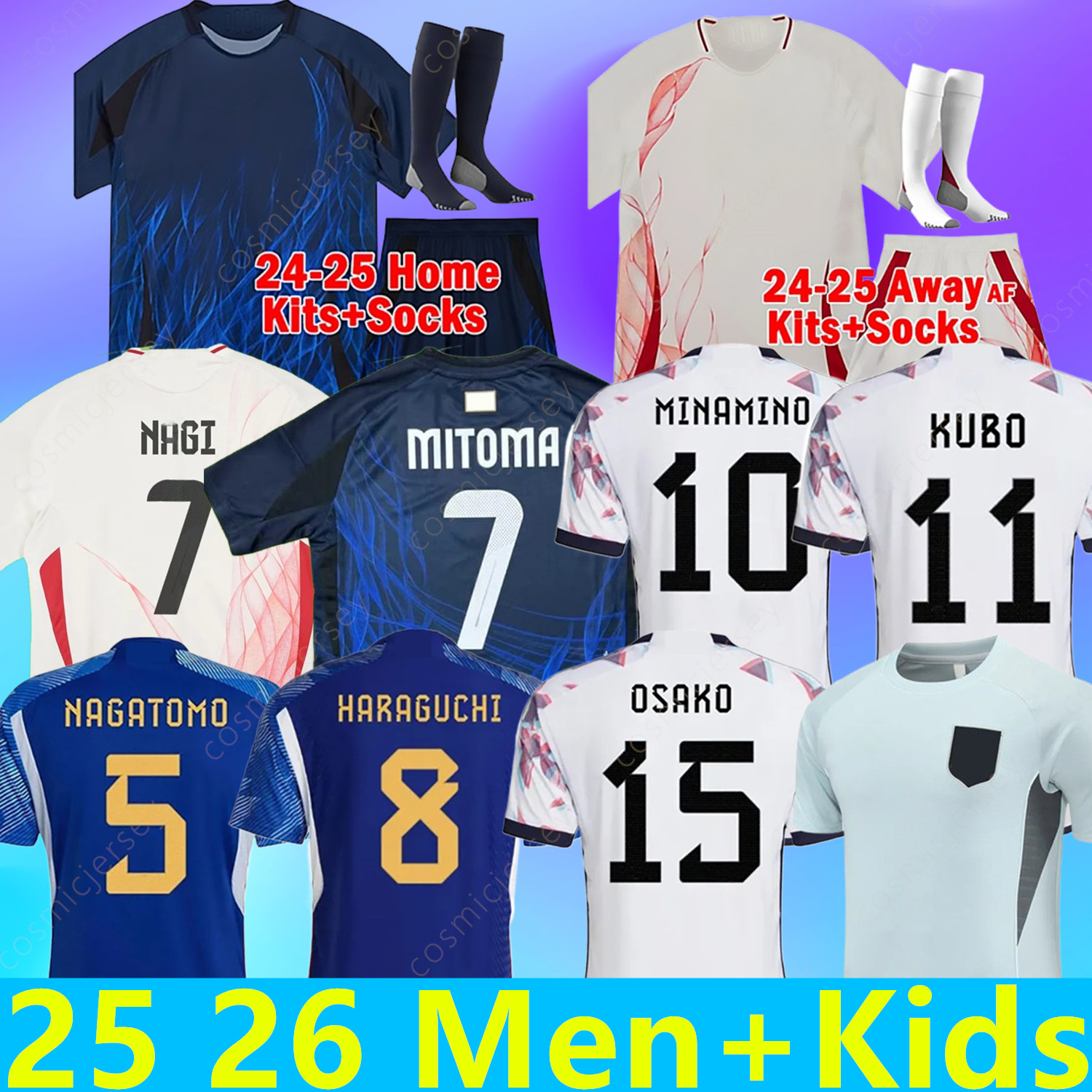 23 24 25 26 cartoon new Soccer Jerseys World Cup MINAMINO TOMIYASU TSUBASA Mitoma Maeda maillot 2025 2026 Football Shirt KYOGO Asano Ito SHIBASAKI KUBO