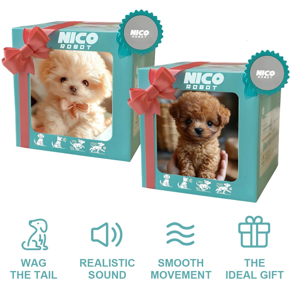 Electronic Robot Dog Interactive Plush Puppy Toy Barking Tail Wagging Stuffed Animal Dog Cute Walking Dog for Kids Age 3 4 5 6251010