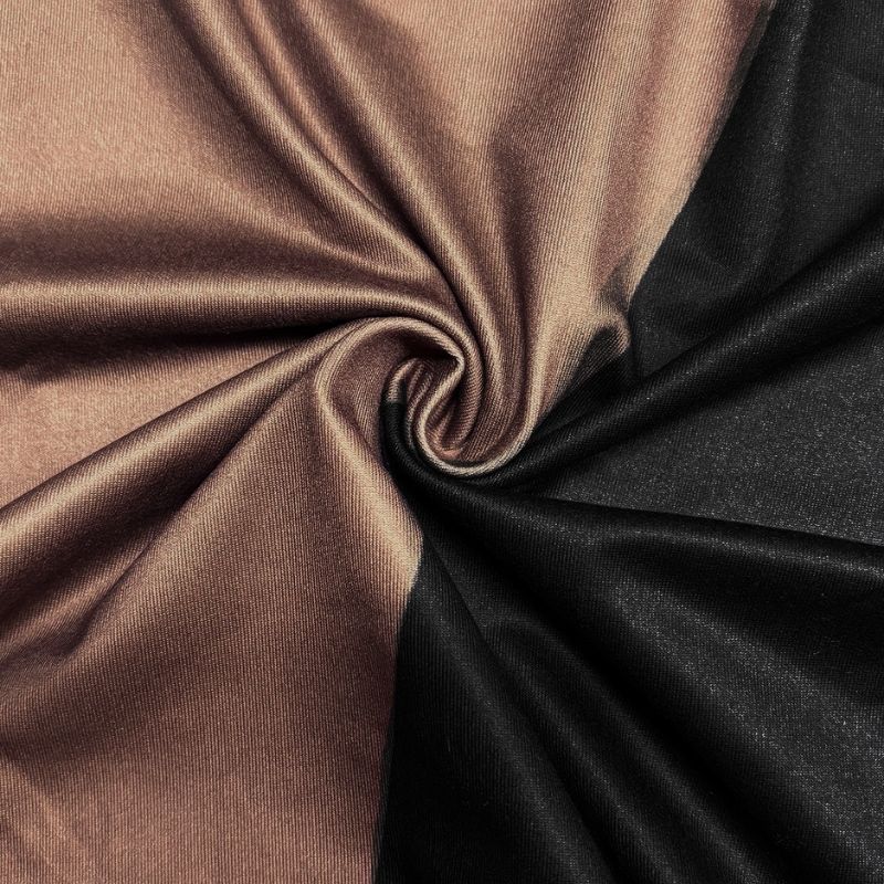 Women's Autumn Winter Fashion Geometric Color - Block Long - Sleeve Dress - Elegant Casual Crew Neck Dress-CF56221