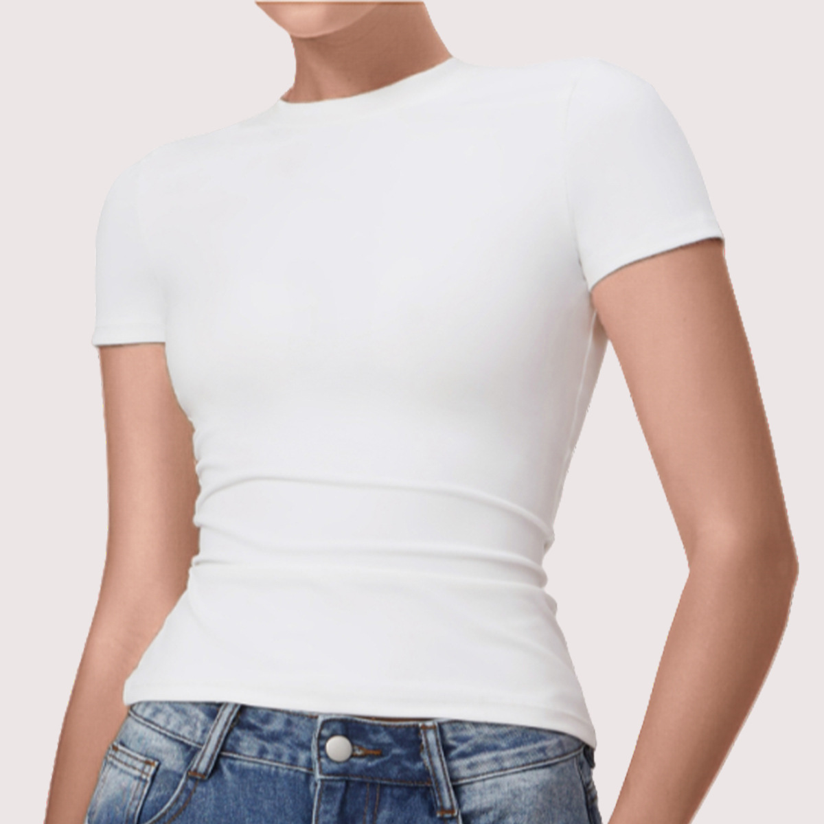 Yoga Outfit Women's Summer Bare-Feel Gym Short Sleeve T-Shirt Tight Slimming Quick-Dry Yoga Outfit Outdoor Running Sports Lightweight Top