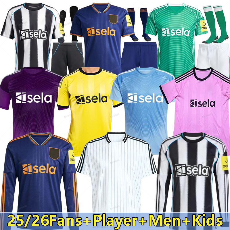 25 26 TONALI NEWCASTL E soccer jerseys BLACK Kids ELANGA 9 2025 BARNES BRUNO G. Gordon ISAK Football Shirt Home Away Botman fans Woltemade TRAINING PRE MATCH THIAW 3-4XL