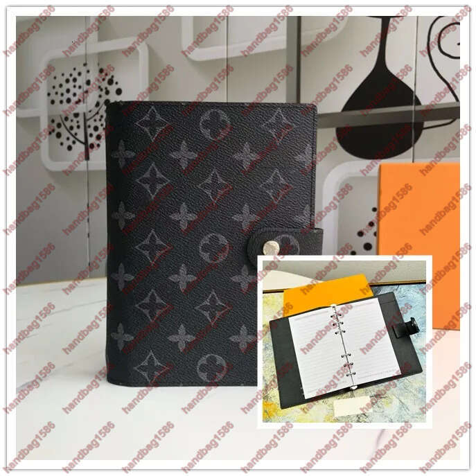 luxury Large DESK RING AGENDA COVER Holders Business Notebook Diary Protectives Case Card Holder Wallet Passport Holder With Box