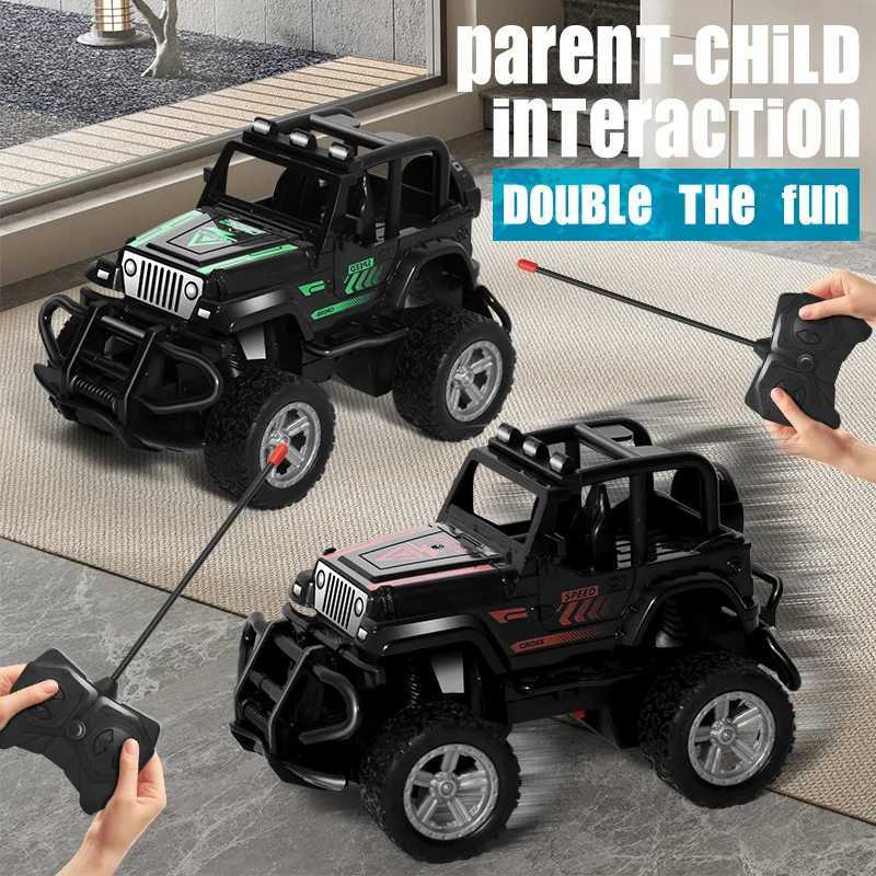 Childrens remotecontrolled toy car model fourwheel drive inertia offroad vehicle anti fall rebound cool driftT251010