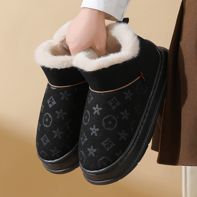 Designer Slippers Autumn and Winter Cotton Slippers Home Slippers Women's Warm Wool Cotton Slippers Thick-soled unisex Free shipping