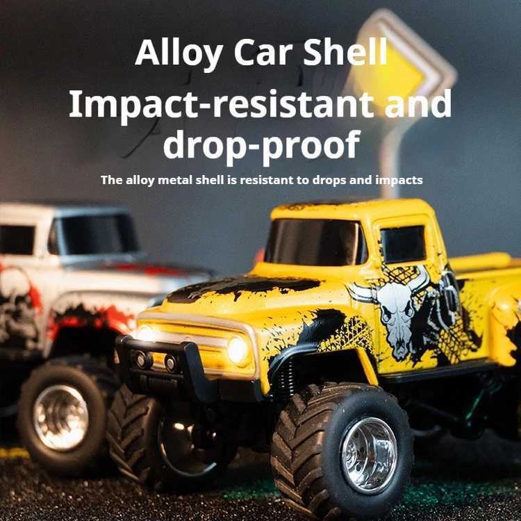 Little Monster 164 Rc Car Mini 24Ghz Remote Control Cars with Cool Spray Painting Pattern Rc Offroad Vehicle Boys Toys GiftsT251010